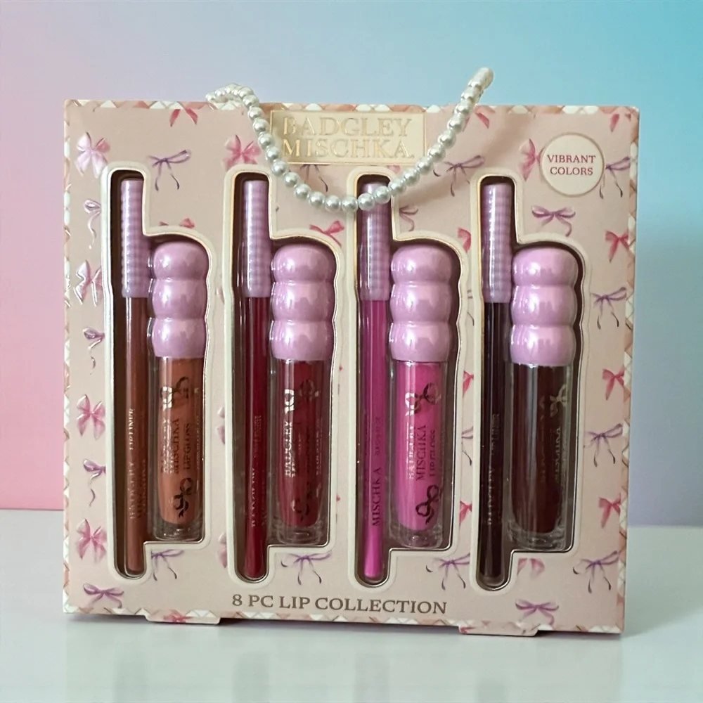 Badgley Mischka Lipstick Set - Pink, Brown, Red